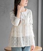 【アールピーエス/rps】の花柄刺繍前開きダブルリボンキャミチュニック 大人の最旬トレンドファッション＆コーディネート founy(ファウニー) ファッション Fashion レディースファッション Fashion for Women トップス・カットソー Cut & Sew Tops キャミソール&ノースリーブ Camisoles & Sleeveless Tops 花柄・フラワープリント・モチーフ Floral Prints & Motifs / Flower Pattern Tops ガーリー Girly, Feminine Style キャミソール Camisole, Spaghetti Strap Top シアー Sheer, See-Through フェミニン Feminine, Girly フラワー Flower, Floral リボン Ribbon, Bow thumbnail アイボリー|ID: prp329100004984444 ipo3291000000037338846