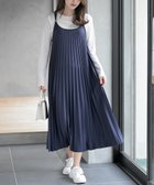 【アールピーエス/rps】のプリーツキャミワンピース 大人の最旬トレンドファッション＆コーディネート founy(ファウニー) ファッション Fashion レディースファッション Fashion for Women ワンピース Dresses キャミソールワンピース Camisole Dresses とろみ Fluid, Flowy Fabric インナー Innerwear フェミニン Feminine, Girly プリーツ Pleats, Pleated リボン Ribbon, Bow 再入荷 Restock / Back in Stock thumbnail ネイビー|ID: prp329100004984445 ipo3291000000037378279