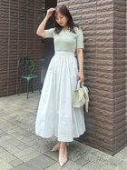 【スナイデル/SNIDEL】のスキッパーニットドッキング 大人の最旬トレンドファッション＆コーディネート founy(ファウニー) ファッション Fashion レディースファッション Fashion for Women トップス・カットソー Cut & Sew Tops ニット Knit Tops & Sweaters おすすめ Recommended / Our Picks シューズ Shoes, Footwear スキッパー Skipper, Open Collar ストレート Straight, Straight Cut スマート Smart, Elegant ドッキング Docking, Mixed Material フラット Flat, Flat Shoes ミックス Mix, Mixed Style thumbnail MNT[021]|ID: prp329100004984457 ipo3291000000037338894