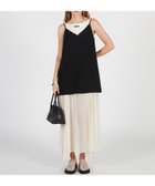 【プランク プロジェクト/PRANK PROJECT】のコントラストファブリックキャミドレス / Contrast Fabric Cami Dress 大人の最旬トレンドファッション＆コーディネート founy(ファウニー) ファッション Fashion レディースファッション Fashion for Women トップス・カットソー Cut & Sew Tops キャミソール&ノースリーブ Camisoles & Sleeveless Tops ワンピース Dresses フォーマル・パーティードレス・結婚式用ドレス Elegant & Casual Dresses コンビ Combo, Combination Style シフォン Chiffon, Lightweight Fabric ジョーゼット Georgette, Semi-Sheer Fabric マキシ Maxi, Full Length リゾート Resort, Vacation Style リラックス Relax, Relaxed Fit thumbnail BLK|ID: prp329100004984464 ipo3291000000037338920