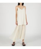 【プランク プロジェクト/PRANK PROJECT】のコントラストファブリックキャミドレス / Contrast Fabric Cami Dress 大人の最旬トレンドファッション＆コーディネート founy(ファウニー) ファッション Fashion レディースファッション Fashion for Women トップス・カットソー Cut & Sew Tops キャミソール&ノースリーブ Camisoles & Sleeveless Tops ワンピース Dresses フォーマル・パーティードレス・結婚式用ドレス Elegant & Casual Dresses コンビ Combo, Combination Style シフォン Chiffon, Lightweight Fabric ジョーゼット Georgette, Semi-Sheer Fabric マキシ Maxi, Full Length リゾート Resort, Vacation Style リラックス Relax, Relaxed Fit thumbnail WHT|ID: prp329100004984464 ipo3291000000037338921
