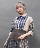 【アクシーズファム/axes femme】のチェックバイカラーシャツワンピース 大人の最旬トレンドファッション＆コーディネート founy(ファウニー) ファッション Fashion レディースファッション Fashion for Women ワンピース Dresses シャツワンピース / 1枚で着映えコーデ Shirt Dresses おすすめ Recommended / Our Picks チェック Check, Plaid, Tartan ビッグ Big, Oversized フィット Fit, Slim Fit フレア Flare, Flared リボン Ribbon, Bow 無地 Plain, Solid Color thumbnail サックス|ID: prp329100004984465 ipo3291000000037338924