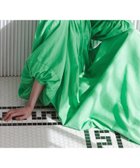 【ノーブル / スピック&スパン/NOBLE / Spick & Span】の《NOBLE別注》【洗える】venit/ヴェニット コットンシルクバルーンスリーブワンピース 大人の最旬トレンドファッション＆コーディネート founy(ファウニー) ファッション Fashion レディースファッション Fashion for Women ワンピース Dresses 洗える Machine Washable ギャザー Gathered, Ruffled シルク Silk, 100% Silk スリット Slit, Slit Detail スリーブ Sleeve, Long Sleeve / Short Sleeve デニム Denim, Jeans Material バルーン Balloon, Balloon Silhouette フロント Front, Front Design 別注 Limited Edition, Custom Order おすすめ Recommended / Our Picks 旅行 Travel エレガント 上品 Elegant thumbnail グリーン|ID: prp329100004984471 ipo3291000000037338958