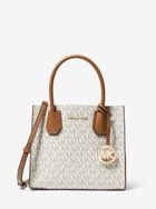 【マイケルコース/MICHAEL KORS】のMERCER ショッパートート クロスボディ ミディアム - MKシグネチャー マイケルコース 大人の最旬トレンドファッション＆コーディネート founy(ファウニー) ファッション Fashion レディースファッション Fashion for Women バッグ Bags コレクション Collection, Seasonal Line ショルダー Shoulder, Shoulder Strap ドロップ Drop Shoulder, Dropped Style ラグジュアリー Luxury, Elegant thumbnail WHITE|ID: prp329100004984472 ipo3291000000037338960