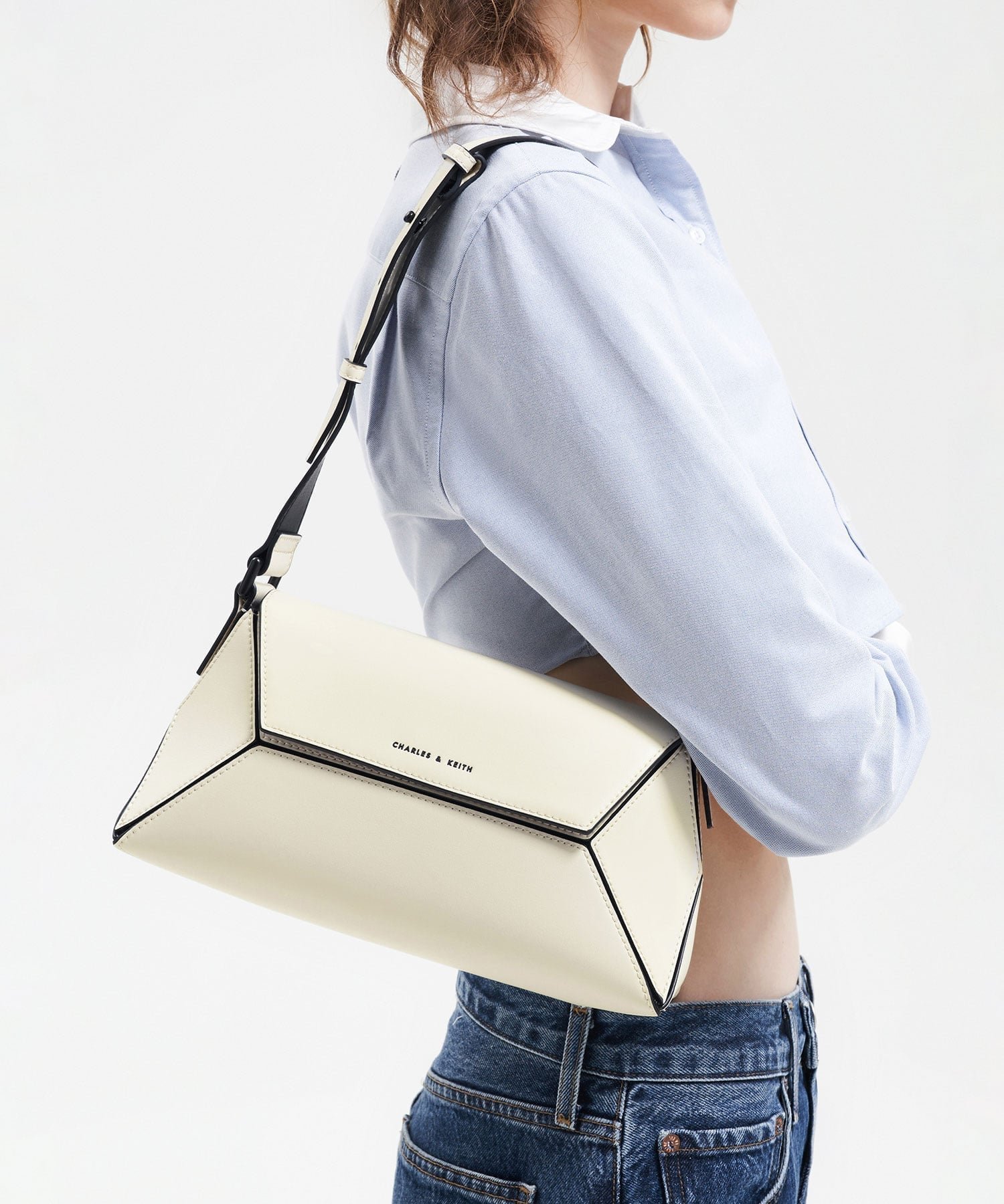 【チャールズ アンド キース/CHARLES & KEITH】のNasrin ナスリン ジオメトリックショルダーバッグ インテリア・キッズ・メンズ・レディースファッション・服の通販 founy(ファウニー) 　ファッション　Fashion　レディースファッション　Fashion for Women　バッグ　Bags　シルバー　Silver, Metallic Silver　マグネット　Magnet, Magnetic Closure　財布　Wallet, Purse　Multi|ID: prp329100004984474 ipo3291000000037338968