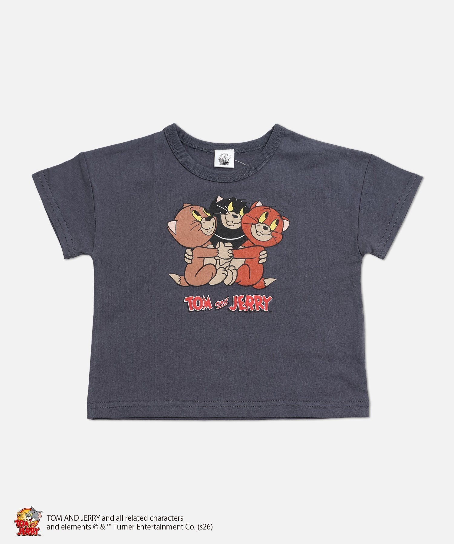 【チルツー/chil2 / KIDS】のトムとジェリー 半袖Tシャツ インテリア・キッズ・メンズ・レディースファッション・服の通販 founy(ファウニー) 　ファッション　Fashion　キッズファッション　Fashion for Kids　イラスト　Illustration　半袖　Short Sleeve, Half Sleeve　E3匹の子猫/チャコール|ID: prp329100004984520 ipo3291000000037339228
