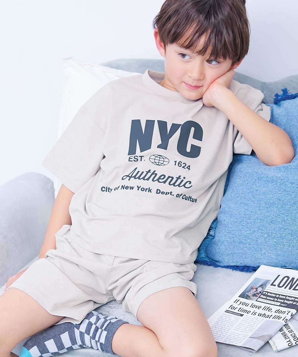 【デビロック/devirock / KIDS】の【イージーウォッシュ】防汚 普段着としても着られる パジャマ 子供服 キッズ 26SS インテリア・キッズ・メンズ・レディースファッション・服の通販 founy(ファウニー) 　ファッション　Fashion　キッズファッション　Fashion for Kids　ストレッチ　Stretch, Stretchy Fabric　なめらか　Smooth, Silky Texture　パジャマ　Pajamas, Sleepwear　2026年　2026　2026春夏・S/S　Spring/Summer 2026 SS26　Lグレー|ID: prp329100004984539 ipo3291000000037393406