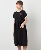 【アー ヴェー ヴェー/a.v.v / KIDS】の120-160 【接触冷感/毛玉になりにくい】配色ティアードワンピース 大人の最旬トレンドファッション＆コーディネート founy(ファウニー) ファッション Fashion キッズファッション Fashion for Kids ワンピース Dresses カットソー Cut and Sewn Top ガーリー Girly, Feminine Style キャップ Cap, Baseball Cap シアー Sheer, See-Through シンプル Simple, Minimal スポーティ Sporty, Casual Athletic ティアード Tiered, Tiered Style ティアードワンピース Tiered Dress, Flared Dress ポケット Pocket, Pocket Detail 羽織 Haori, Light Jacket 再入荷 Restock / Back in Stock 夏 Summer thumbnail ブラック|ID: prp329100004984548 ipo3291000000037339389