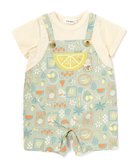 【ベベ オンライン ストア/BEBE ONLINE STORE / KIDS】の【お揃い】フルーツポケット付き総柄カバーオールベビー(60~80cm) 大人の最旬トレンドファッション＆コーディネート founy(ファウニー) ファッション Fashion キッズファッション Fashion for Kids イエロー Yellow 春 Spring コレクション Collection, Seasonal Line ショート Short, Short Length チェック Check, Plaid, Tartan フレンチ French, French Style ベビー Baby, Babywear ポケット Pocket, Pocket Detail 半袖 Short Sleeve, Half Sleeve モチーフ Motif, Design Theme リゾート Resort, Vacation Style レース Lace, Lace Fabric S/S・春夏 SS, Spring/Summer, Warm Season 夏 Summer エレガント 上品 Elegant 2026年 2026 2026春夏・S/S Spring/Summer 2026 SS26 thumbnail グリーン系|ID: prp329100004984550 ipo3291000000037339394