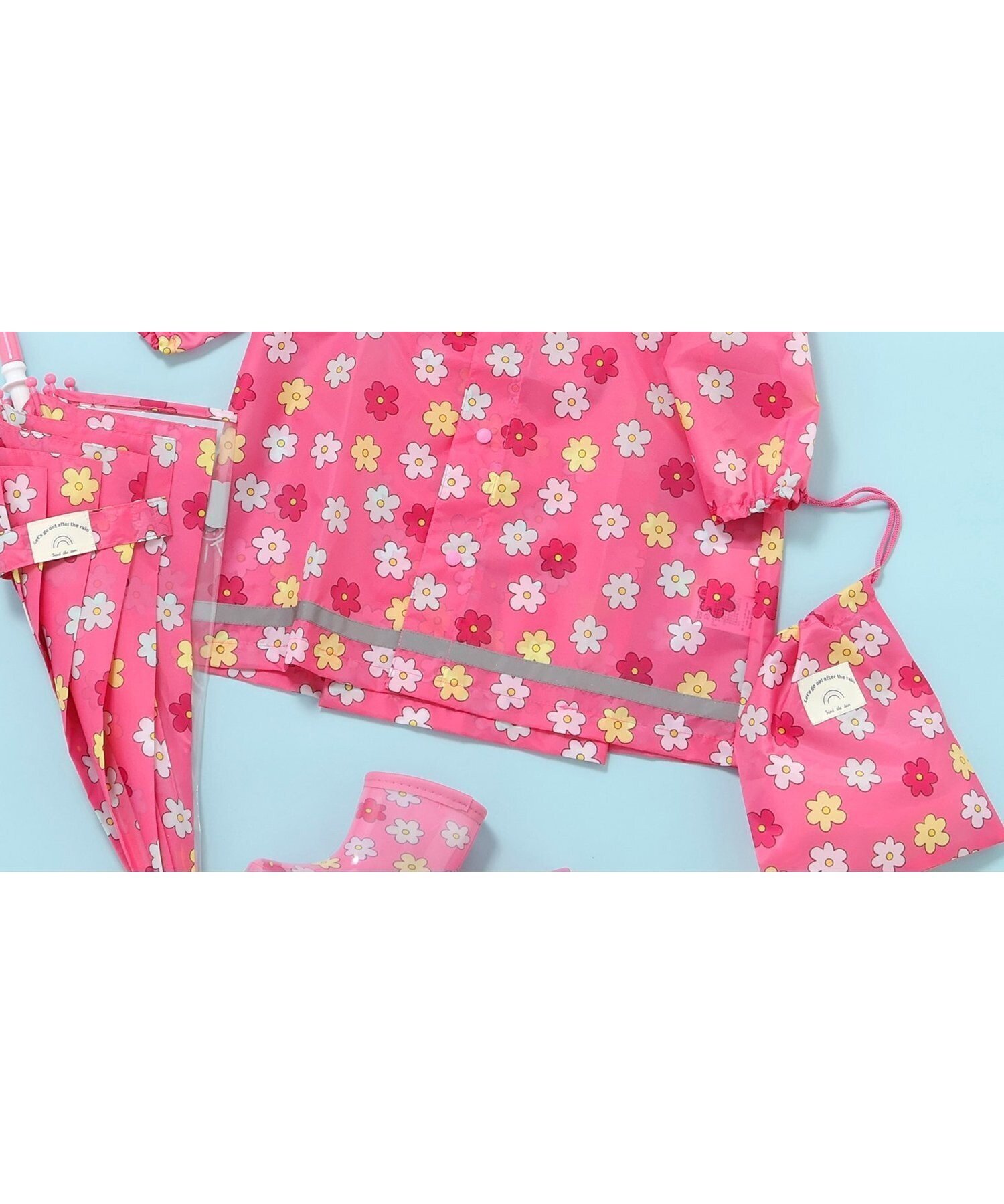 【エフオー オンラインストア/F.O.Online Store / KIDS】の4柄レインコート インテリア・キッズ・メンズ・レディースファッション・服の通販 founy(ファウニー) 　ファッション　Fashion　キッズファッション　Fashion for Kids　アウター　Coat Outerwear /Kids　カラフル　Colorful Design　人気　Popular, Best Seller　ピンク|ID: prp329100004984568 ipo3291000000037339497