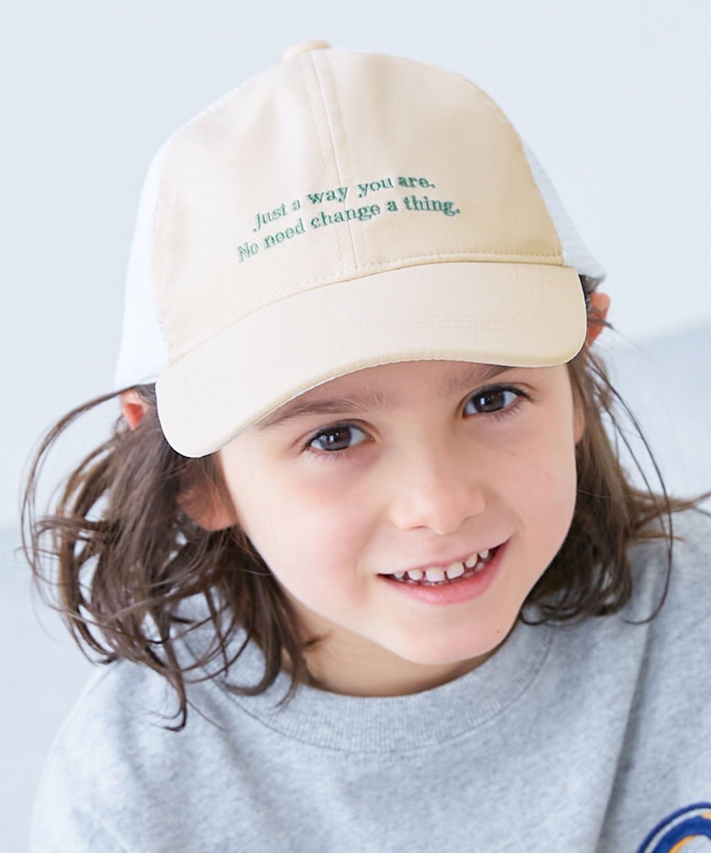 【デビロック/devirock / KIDS】の洗える 親子で使える メッシュキャップ 子供服 キッズ 男の子 女の子 26SS インテリア・キッズ・メンズ・レディースファッション・服の通販 founy(ファウニー) 　ファッション　Fashion　キッズファッション　Fashion for Kids　洗える　Machine Washable　キャップ　Cap, Baseball Cap　シンプル　Simple, Minimal　デニム　Denim, Jeans Material　メッシュ　Mesh, Net Fabric　無地　Plain, Solid Color　2026年　2026　2026春夏・S/S　Spring/Summer 2026 SS26　002-アイボリー|ID: prp329100004984580 ipo3291000000037339586
