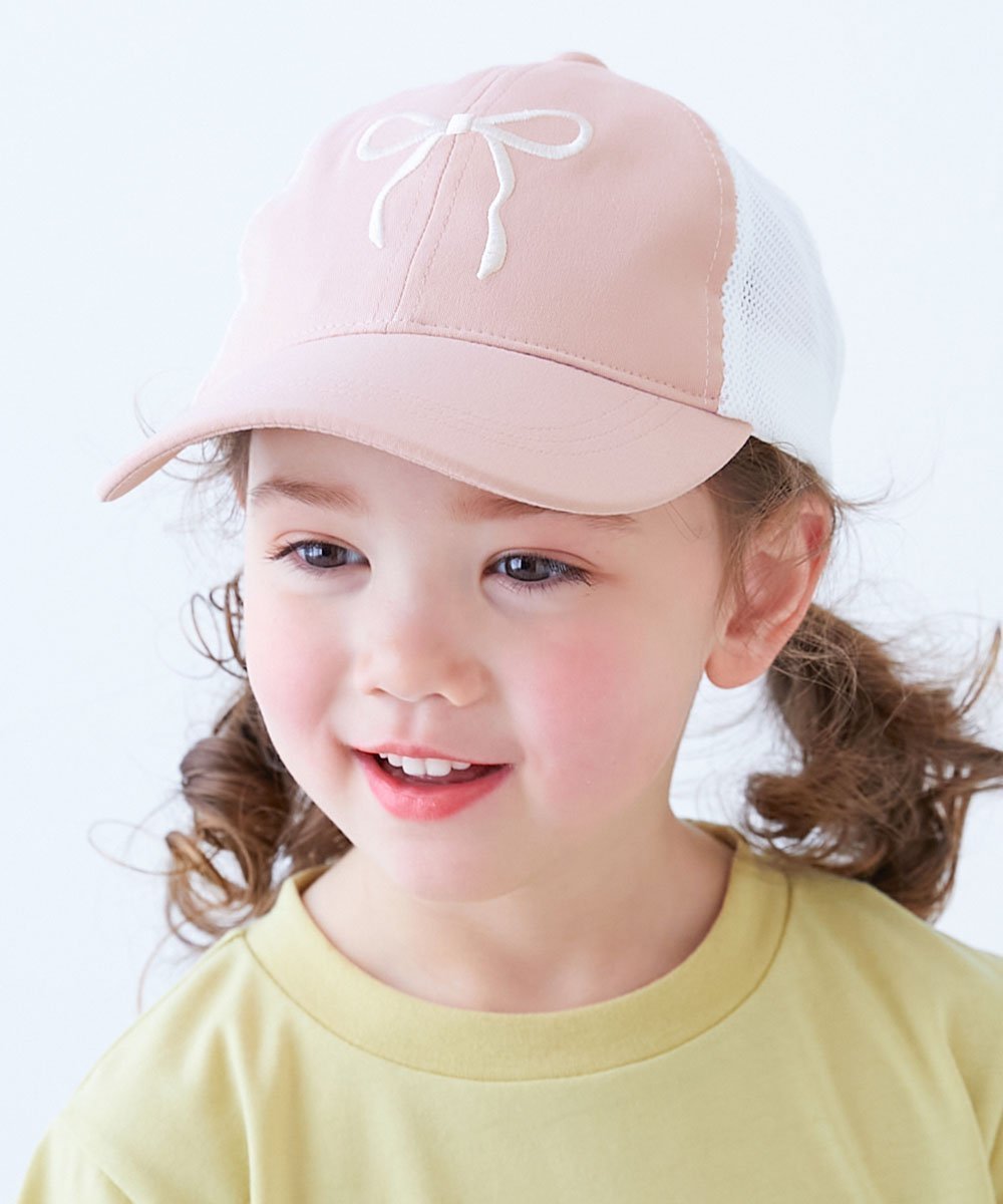 【デビロック/devirock / KIDS】の洗える 親子で使える メッシュキャップ 子供服 キッズ 男の子 女の子 26SS インテリア・キッズ・メンズ・レディースファッション・服の通販 founy(ファウニー) 　ファッション　Fashion　キッズファッション　Fashion for Kids　洗える　Machine Washable　キャップ　Cap, Baseball Cap　シンプル　Simple, Minimal　デニム　Denim, Jeans Material　メッシュ　Mesh, Net Fabric　無地　Plain, Solid Color　2026年　2026　2026春夏・S/S　Spring/Summer 2026 SS26　007-ペールピンク|ID: prp329100004984580 ipo3291000000037339591