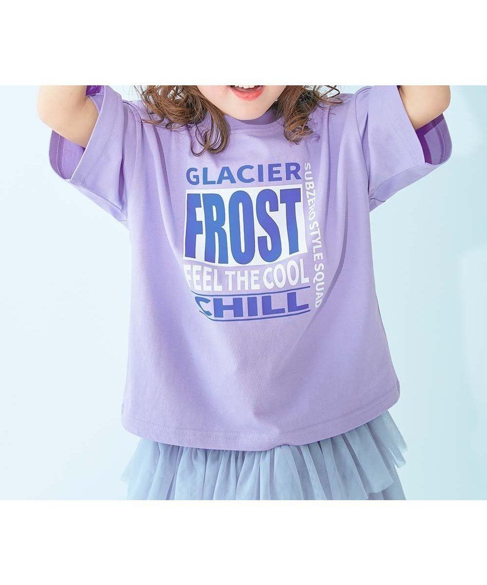 【デビロック/devirock / KIDS】の【ひやシャリ】接触冷感 デビラボ BIGシルエット プリント半袖Tシャツ 子供服 26SS インテリア・キッズ・メンズ・レディースファッション・服の通販 founy(ファウニー) 　ファッション　Fashion　キッズファッション　Fashion for Kids　トレンド　Trend, Trending Now　フレア　Flare, Flared　プリント　Print, Printed Pattern　ベーシック　Basic, Essential　半袖　Short Sleeve, Half Sleeve　おすすめ　Recommended / Our Picks　夏　Summer　2026年　2026　2026春夏・S/S　Spring/Summer 2026 SS26　003-ロゴ-Sバイオレット|ID: prp329100004984582 ipo3291000000037382416