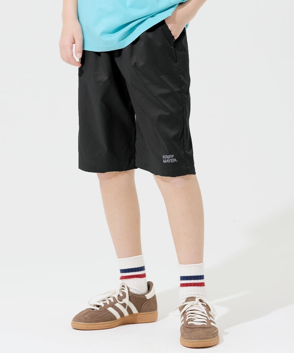 【クリフメイヤー キッズ/KRIFF MAYER / KIDS】のさらさらエアーショーツ インテリア・キッズ・メンズ・レディースファッション・服の通販 founy(ファウニー) 　ファッション　Fashion　キッズファッション　Fashion for Kids　クロップド　Cropped, Short Length　ショーツ　Shorts, Short Pants　ショート　Short, Short Length　シンプル　Simple, Minimal　ジャケット　Jacket, Outerwear　スタンダード　Standard, Basic　人気　Popular, Best Seller　ベーシック　Basic, Essential　メッシュ　Mesh, Net Fabric　ロング　Long, Long-Length　夏　Summer　2026年　2026　2026春夏・S/S　Spring/Summer 2026 SS26　BLACK|ID: prp329100004984591 ipo3291000000037339670