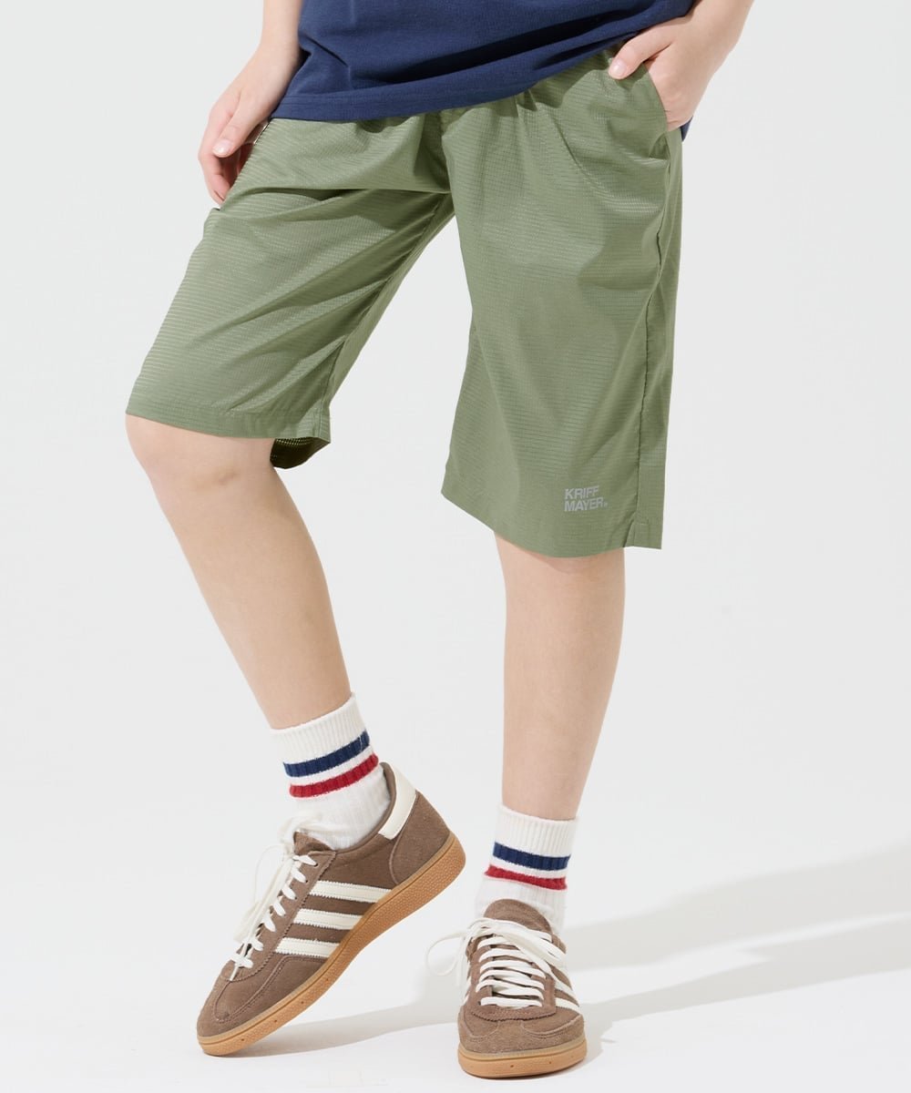 【クリフメイヤー キッズ/KRIFF MAYER / KIDS】のさらさらエアーショーツ インテリア・キッズ・メンズ・レディースファッション・服の通販 founy(ファウニー) 　ファッション　Fashion　キッズファッション　Fashion for Kids　クロップド　Cropped, Short Length　ショーツ　Shorts, Short Pants　ショート　Short, Short Length　シンプル　Simple, Minimal　ジャケット　Jacket, Outerwear　スタンダード　Standard, Basic　人気　Popular, Best Seller　ベーシック　Basic, Essential　メッシュ　Mesh, Net Fabric　ロング　Long, Long-Length　夏　Summer　2026年　2026　2026春夏・S/S　Spring/Summer 2026 SS26　OLIVE GREEN|ID: prp329100004984591 ipo3291000000037339671