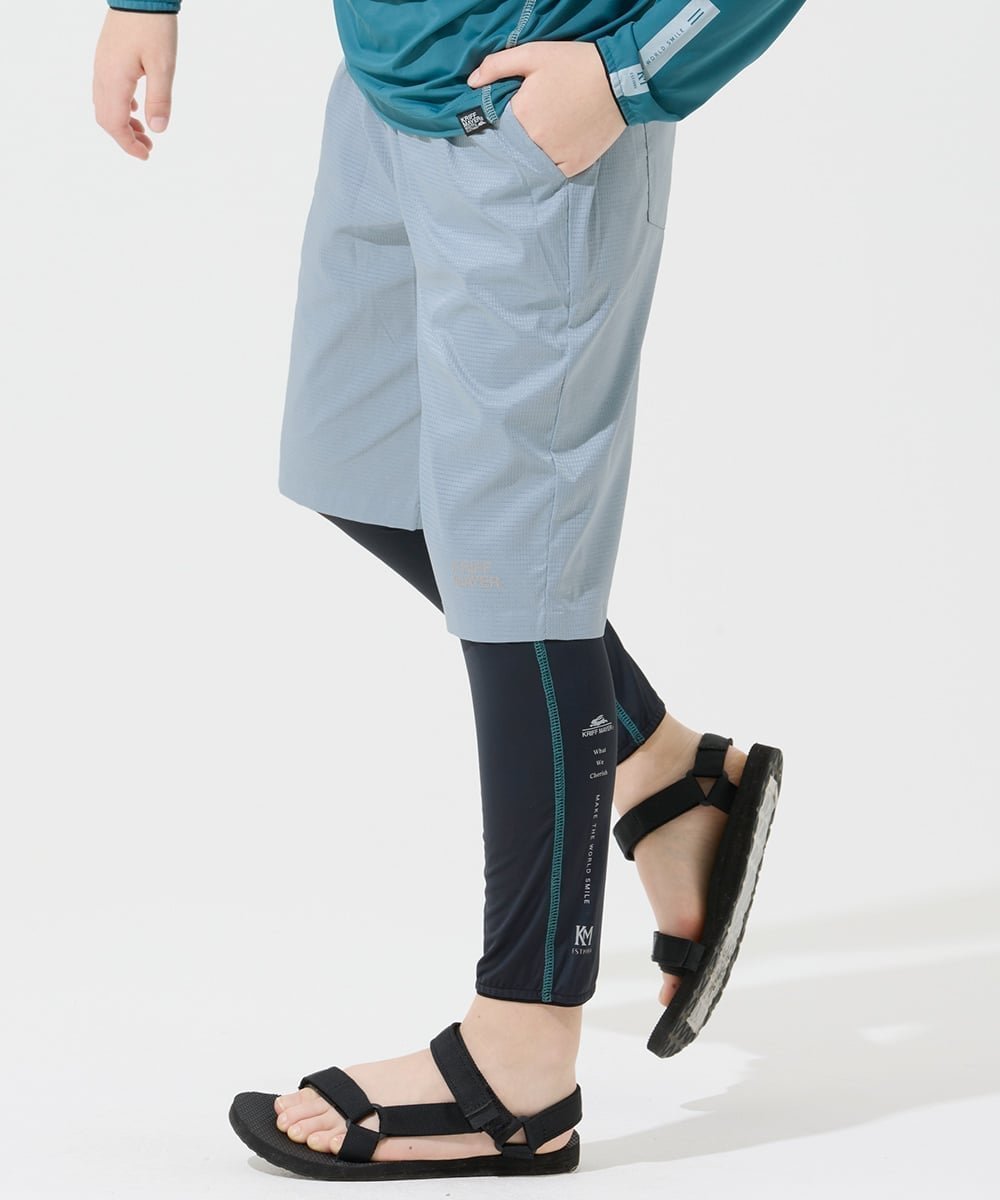 【クリフメイヤー キッズ/KRIFF MAYER / KIDS】のさらさらエアーショーツ インテリア・キッズ・メンズ・レディースファッション・服の通販 founy(ファウニー) 　ファッション　Fashion　キッズファッション　Fashion for Kids　クロップド　Cropped, Short Length　ショーツ　Shorts, Short Pants　ショート　Short, Short Length　シンプル　Simple, Minimal　ジャケット　Jacket, Outerwear　スタンダード　Standard, Basic　人気　Popular, Best Seller　ベーシック　Basic, Essential　メッシュ　Mesh, Net Fabric　ロング　Long, Long-Length　夏　Summer　2026年　2026　2026春夏・S/S　Spring/Summer 2026 SS26　SAX|ID: prp329100004984591 ipo3291000000037339672