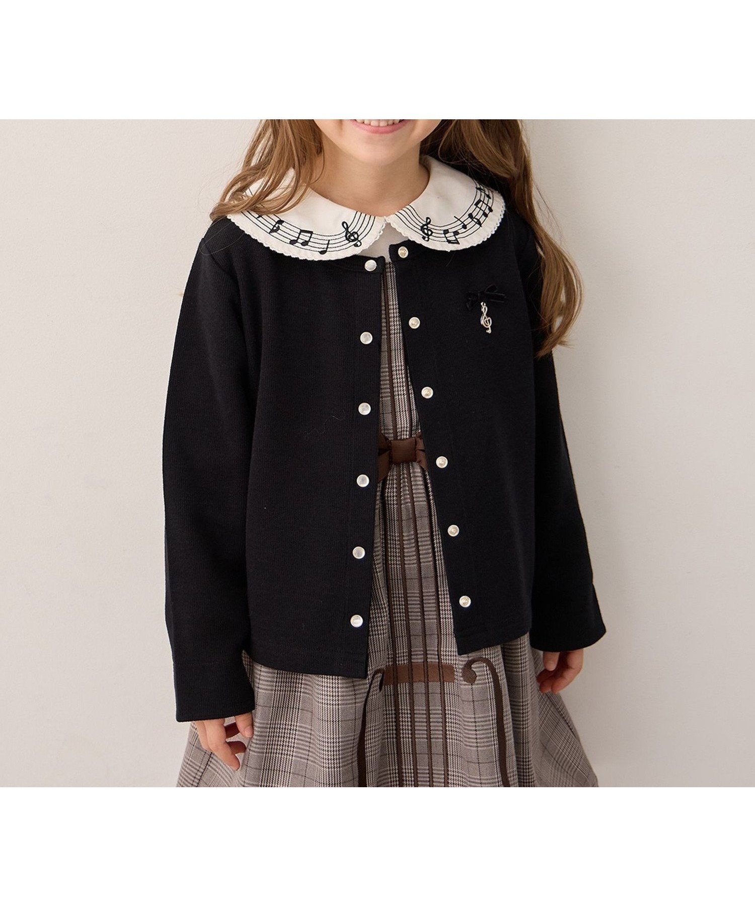 【エニー/ANY / KIDS】のまいにちスナップカーディガン インテリア・キッズ・メンズ・レディースファッション・服の通販 founy(ファウニー) 　ファッション　Fashion　キッズファッション　Fashion for Kids　カーディガン　Cardigan, Knitwear　シンプル　Simple, Minimal　チャーム　Charm, Pendant　ポケット　Pocket, Pocket Detail　リボン　Ribbon, Bow　ワンポイント　One Point, Statement Accent　ブラック[005]|ID: prp329100004984609 ipo3291000000037339782