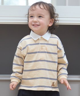 【ナルミヤ オンライン/NARUMIYA ONELINE / KIDS】の【リンク】ボーダーラガー長袖Tシャツ 大人の最旬トレンドファッション＆コーディネート founy(ファウニー) ファッション Fashion キッズファッション Fashion for Kids ドッキング Docking, Mixed Material ベビー Baby, Babywear ボーダー Border, Stripe ポケット Pocket, Pocket Detail ロンパース Romper, Jumpsuit 長袖 Long Sleeve, Full Sleeve |ID:prp329100004984613