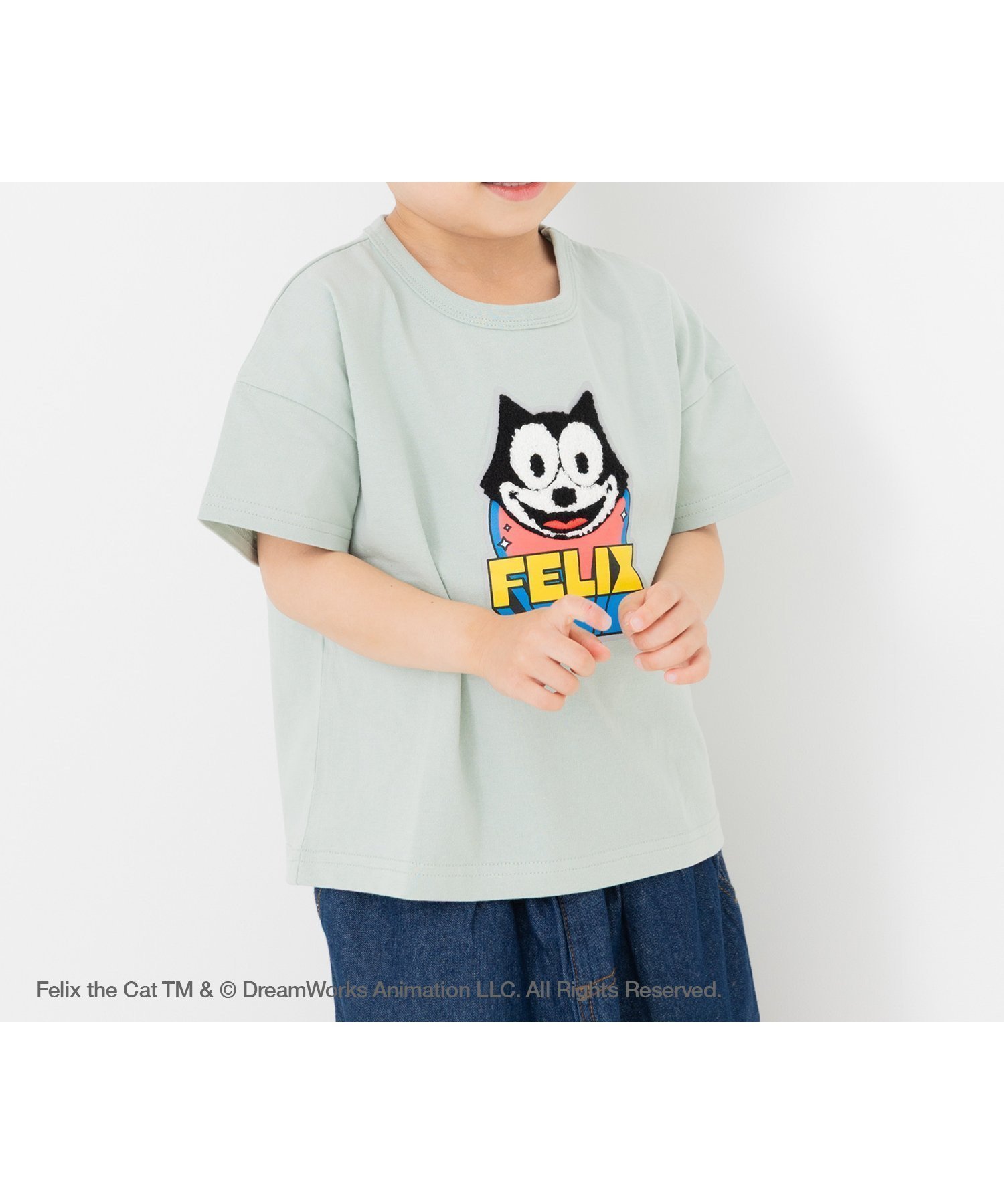 【チルツー/chil2 / KIDS】のフィリックス・ザ・キャット 半袖Tシャツ インテリア・キッズ・メンズ・レディースファッション・服の通販 founy(ファウニー) 　ファッション　Fashion　キッズファッション　Fashion for Kids　半袖　Short Sleeve, Half Sleeve　ミント|ID: prp329100004984632 ipo3291000000037339915