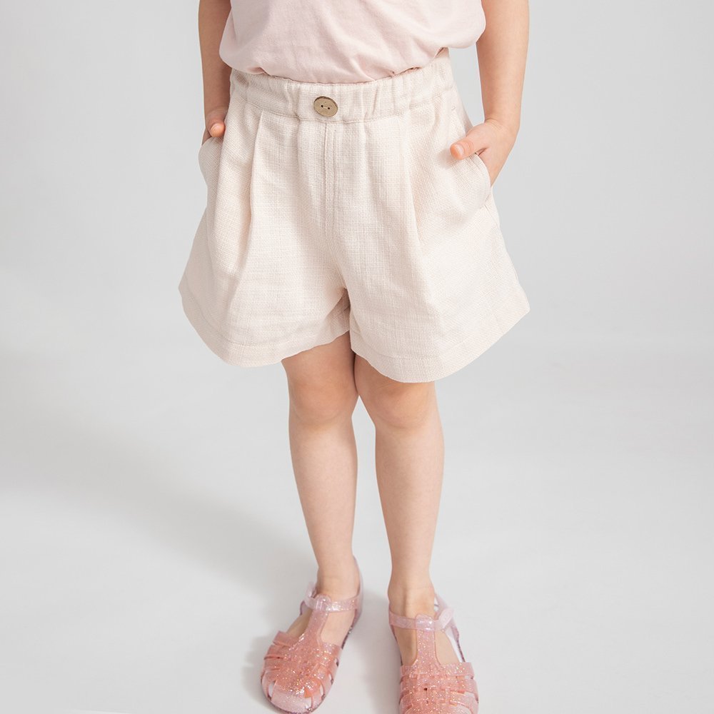 【ブランシェス/branshes / KIDS】の【爽パン/綿100%】パナマ織りショートパンツ インテリア・キッズ・メンズ・レディースファッション・服の通販 founy(ファウニー) 　ファッション　Fashion　キッズファッション　Fashion for Kids　ボトムス　Bottoms　おすすめ　Recommended / Our Picks　ショート　Short, Short Length　シンプル　Simple, Minimal　ポケット　Pocket, Pocket Detail　人気　Popular, Best Seller　ピンクベージュ|ID: prp329100004984635 ipo3291000000037339936