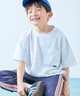 【デビロック/devirock / KIDS】の【イージーウォッシュ】防汚 裾ドロスト 半袖Tシャツ 子供服 キッズ 男の子 26SS 大人の最旬トレンドファッション＆コーディネート founy(ファウニー) ファッション Fashion キッズファッション Fashion for Kids ショート Short, Short Length シンプル Simple, Minimal ストレッチ Stretch, Stretchy Fabric デニム Denim, Jeans Material なめらか Smooth, Silky Texture ポケット Pocket, Pocket Detail 半袖 Short Sleeve, Half Sleeve おすすめ Recommended / Our Picks 2026年 2026 2026春夏・S/S Spring/Summer 2026 SS26 |ID:prp329100004984656