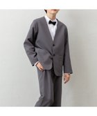 【パクシル/PAQXIL / KIDS】の【4点セットスーツ】ジャケット+パンツ+シャツ+蝶ネクタイ グレー|ID: prp329100004984685 ipo3291000000037340279