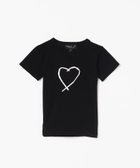 【アニエスベー ファム/agnes b. / KIDS】のキッズ アイコニック コットン 半袖 Tシャツ Sarajevo heart 大人の最旬トレンドファッション＆コーディネート founy(ファウニー) ファッション Fashion キッズファッション Fashion for Kids プリント Print, Printed Pattern モチーフ Motif, Design Theme 半袖 Short Sleeve, Half Sleeve thumbnail ブラック|ID: prp329100004984689 ipo3291000000037340295