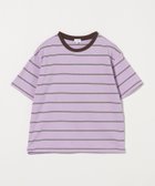 【ユナイテッドアローズ/UNITED ARROWS / KIDS】のボーダー Tシャツ / キッズ 140cm-160cm 大人の最旬トレンドファッション＆コーディネート founy(ファウニー) ファッション Fashion キッズファッション Fashion for Kids アウトドア Outdoor Clothing ショート Short, Short Length デニム Denim, Jeans Material ボーダー Border, Stripe アウトレット Outlet / Clearance おすすめ Recommended / Our Picks thumbnail LILAC|ID: prp329100004984700 ipo3291000000037368816