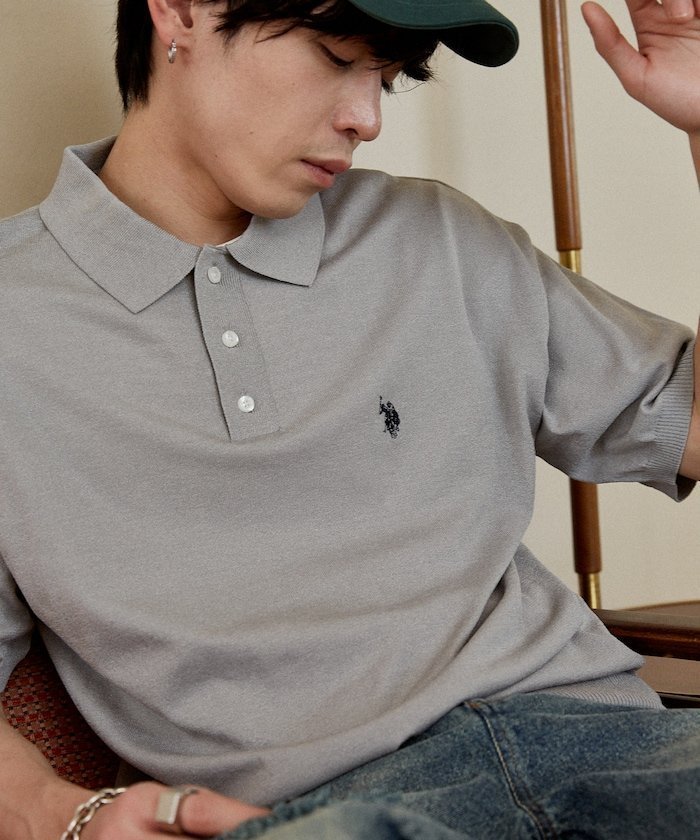 【フリークスストア/FREAK'S STORE】の接触冷感 別注 サマーニット ポロ 限定展開 インテリア・キッズ・メンズ・レディースファッション・服の通販 founy(ファウニー) 　ファッション　Fashion　レディースファッション　Fashion for Women　トップス・カットソー　Cut & Sew Tops　ニット　Knit Tops & Sweaters　春　Spring　秋　Autumn　サマー　Summer, Summer Style　スペシャル　Special, Limited Edition　ボーダー　Border, Stripe　別注　Limited Edition, Custom Order　無地　Plain, Solid Color　ユニセックス　Unisex, Genderless　リラックス　Relax, Relaxed Fit　ロング　Long, Long-Length　S/S・春夏　SS, Spring/Summer, Warm Season　夏　Summer　エレガント 上品　Elegant　2026年　2026　2026春夏・S/S　Spring/Summer 2026 SS26　グレー|ID: prp329100004984763 ipo3291000000037371094