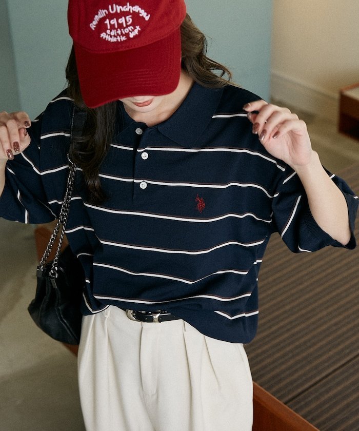 【フリークスストア/FREAK'S STORE】の接触冷感 別注 サマーニット ポロ 限定展開 インテリア・キッズ・メンズ・レディースファッション・服の通販 founy(ファウニー) 　ファッション　Fashion　レディースファッション　Fashion for Women　トップス・カットソー　Cut & Sew Tops　ニット　Knit Tops & Sweaters　春　Spring　秋　Autumn　サマー　Summer, Summer Style　スペシャル　Special, Limited Edition　ボーダー　Border, Stripe　別注　Limited Edition, Custom Order　無地　Plain, Solid Color　ユニセックス　Unisex, Genderless　リラックス　Relax, Relaxed Fit　ロング　Long, Long-Length　S/S・春夏　SS, Spring/Summer, Warm Season　夏　Summer　エレガント 上品　Elegant　2026年　2026　2026春夏・S/S　Spring/Summer 2026 SS26　ダークネイビー|ID: prp329100004984763 ipo3291000000037371100