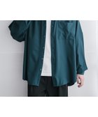 【ロッキーモンロー/Rocky Monroe】の新色追加 オーバーサイズレギュラーカラーストレッチシャツ ブルーグリーン|ID: prp329100004984779 ipo3291000000037382876