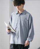 【ロッキーモンロー/Rocky Monroe】の新色追加 オーバーサイズレギュラーカラーストレッチシャツ ブルーグレー|ID: prp329100004984779 ipo3291000000037382877