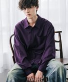 【ロッキーモンロー/Rocky Monroe】の新色追加 オーバーサイズレギュラーカラーストレッチシャツ ダークパープル|ID: prp329100004984779 ipo3291000000037382882