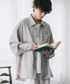 【ロッキーモンロー/Rocky Monroe】の新色追加 オーバーサイズレギュラーカラーストレッチシャツ グレー|ID: prp329100004984779 ipo3291000000037382884