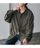 【ロッキーモンロー/Rocky Monroe】の新色追加 オーバーサイズレギュラーカラーストレッチシャツ カーキ|ID: prp329100004984779 ipo3291000000037382885