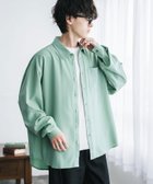 【ロッキーモンロー/Rocky Monroe】の新色追加 オーバーサイズレギュラーカラーストレッチシャツ ミント|ID: prp329100004984779 ipo3291000000037382887