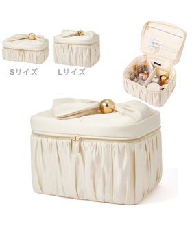 【フランフラン/Francfranc】のパールブロッサム バニティポーチ L コスメポーチ 化粧道具 収納 大容量 大人の最旬トレンドファッション＆コーディネート founy(ファウニー) ファッション Fashion レディースファッション Fashion for Women ポーチ&ミニバッグ Pouches & Mini Bags エレガント 上品 Elegant ギャザー Gathered, Ruffled パール Pearl, Pearl Accent ポーチ Pouch, Small Case おすすめ Recommended / Our Picks |ID:prp329100004984782