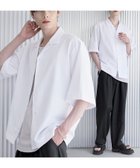 【ザ カジュアル/THE CASUAL / MEN】の【セットアップ 3点セット】防シワ接触冷感リラックスワイドシャツ+天竺タンクトップ+2タックワイドパンツ ホワイト系|ID: prp329100004984788 ipo3291000000037340791