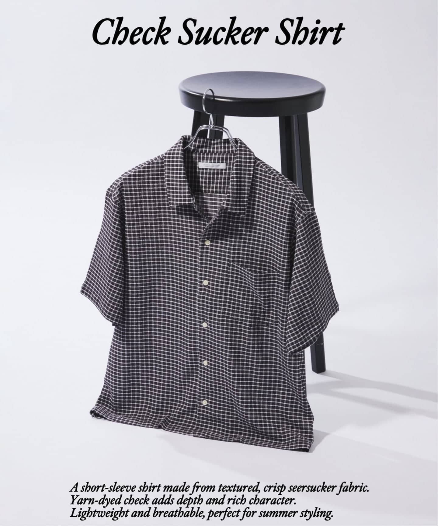 【ジャーナルスタンダード/JOURNAL STANDARD / MEN】のチェック サッカー 半袖 シャツ 大人の最旬トレンドファッション＆コーディネート founy(ファウニー) 　ファッション　Fashion　メンズファッション　Fashion for Men　サッカー　Seersucker, Summer Fabric　スリット　Slit, Slit Detail　チェック　Check, Plaid, Tartan　バランス　Balance, Style Balance　半袖　Short Sleeve, Half Sleeve　夏　Summer　軽量　Lightweight, Ultra Light　 other-1|ID: prp329100004984799 ipo3291000000037340830