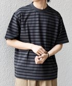 【シップス/SHIPS / MEN】のSHIPS any 洗濯機可能 デザイン リブ ベーシック ボーダー Tシャツ チャコールグレー|ID: prp329100004984807 ipo3291000000037340862