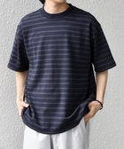 【シップス/SHIPS / MEN】のSHIPS any 洗濯機可能 デザイン リブ ベーシック ボーダー Tシャツ ダークネイビー|ID: prp329100004984807 ipo3291000000037340863