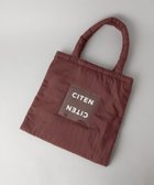【シテン/CITEN】のパデッド クリア ロゴ トートバッグ 大人の最旬トレンドファッション＆コーディネート founy(ファウニー) ファッション Fashion レディースファッション Fashion for Women バッグ Bags 人気 Popular, Best Seller フィット Fit, Slim Fit プリント Print, Printed Pattern ポケット Pocket, Pocket Detail A/W・秋冬 Autumn/Winter ビジネス 仕事 通勤 Business / Work / Commuting thumbnail WINE|ID: prp329100004984823 ipo3291000000037340942