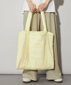 【シテン/CITEN】のパデッド クリア ロゴ トートバッグ 大人の最旬トレンドファッション＆コーディネート founy(ファウニー) ファッション Fashion レディースファッション Fashion for Women バッグ Bags 人気 Popular, Best Seller フィット Fit, Slim Fit プリント Print, Printed Pattern ポケット Pocket, Pocket Detail A/W・秋冬 Autumn/Winter ビジネス 仕事 通勤 Business / Work / Commuting thumbnail YELLOW|ID: prp329100004984823 ipo3291000000037340944