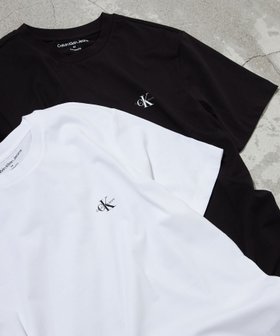 【カルバンクライン/Calvin Klein】の【公式ショップ】 カルバンクライン Tシャツ(2枚パック) - ユニセックスショートスリーブTシャツ Calvin Klein Jeans 4RAB217 大人の最旬トレンドファッション＆コーディネート founy(ファウニー) ファッション Fashion レディースファッション Fashion for Women トップス・カットソー Cut & Sew Tops シャツ・ブラウス・オフィスカジュアル Elegant Blouses & Button-Ups ロングTシャツ・Tシャツ Longline T-Shirts & Tees 定番 Standard, Basic Item ボトム Bottoms, Lower Wear モノトーン Monotone, Black and White リラックス Relax, Relaxed Fit ワイド Wide, Wide Fit ワンポイント One Point, Statement Accent |ID:prp329100004984841