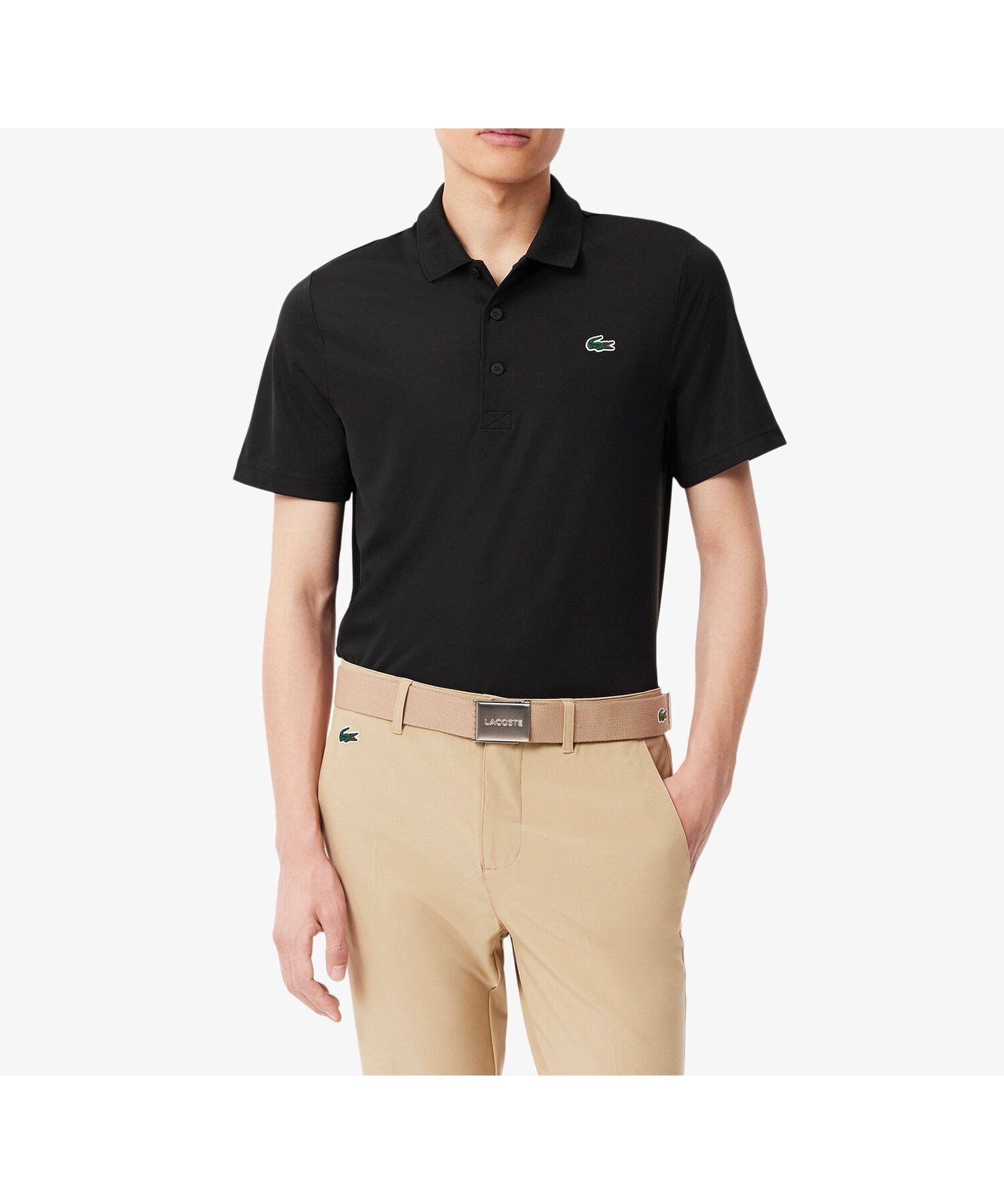 【ラコステ/LACOSTE / MEN】のウルトラドライゴルフポロシャツ インテリア・キッズ・メンズ・レディースファッション・服の通販 founy(ファウニー) 　ファッション　Fashion　メンズファッション　Fashion for Men　シリコン　Silicone, Silicone Material　ストレッチ　Stretch, Stretchy Fabric　ブラック|ID: prp329100004984852 ipo3291000000037341091