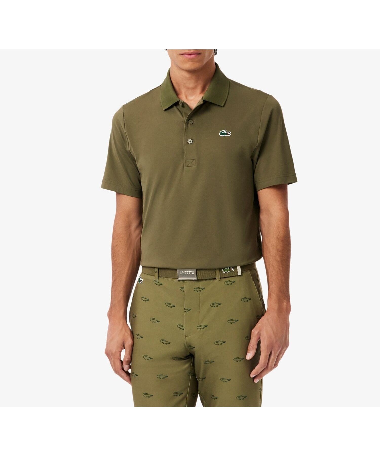 【ラコステ/LACOSTE / MEN】のウルトラドライゴルフポロシャツ インテリア・キッズ・メンズ・レディースファッション・服の通販 founy(ファウニー) 　ファッション　Fashion　メンズファッション　Fashion for Men　シリコン　Silicone, Silicone Material　ストレッチ　Stretch, Stretchy Fabric　オリーブ|ID: prp329100004984852 ipo3291000000037341093