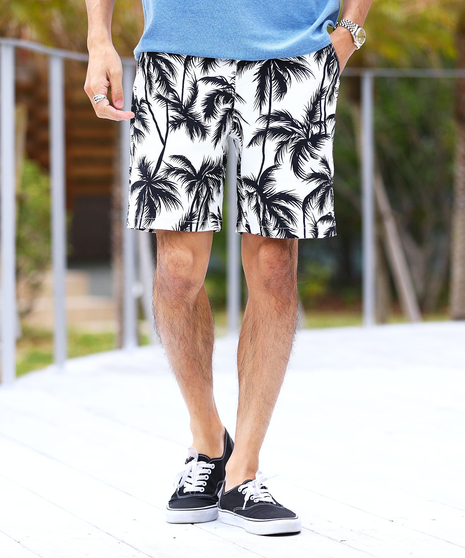【ジギーズショップ/JIGGYS SHOP / MEN】のストレッチ ツイル 短パン ショートパンツ ハーフパンツ 26SS インテリア・キッズ・メンズ・レディースファッション・服の通販 founy(ファウニー) 　ファッション　Fashion　メンズファッション　Fashion for Men　ボトムス　Bottoms　ハーフパンツ・ショートパンツ　Shorts & Half Pants　コーデュロイ　Corduroy, Cord Fabric　ショーツ　Shorts, Short Pants　ショート　Short, Short Length　シンプル　Simple, Minimal　ストレッチ　Stretch, Stretchy Fabric　ツイル　Twist, Twisted Detail　定番　Standard, Basic Item　ハーフ　Half, Half-Length　バランス　Balance, Style Balance　ボーダー　Border, Stripe　リゾート　Resort, Vacation Style　再入荷　Restock / Back in Stock　プチプライス・低価格　Affordable / Budget Price　夏　Summer　2026年　2026　2026春夏・S/S　Spring/Summer 2026 SS26　ホワイトパーム|ID: prp329100004984863 ipo3291000000037341153