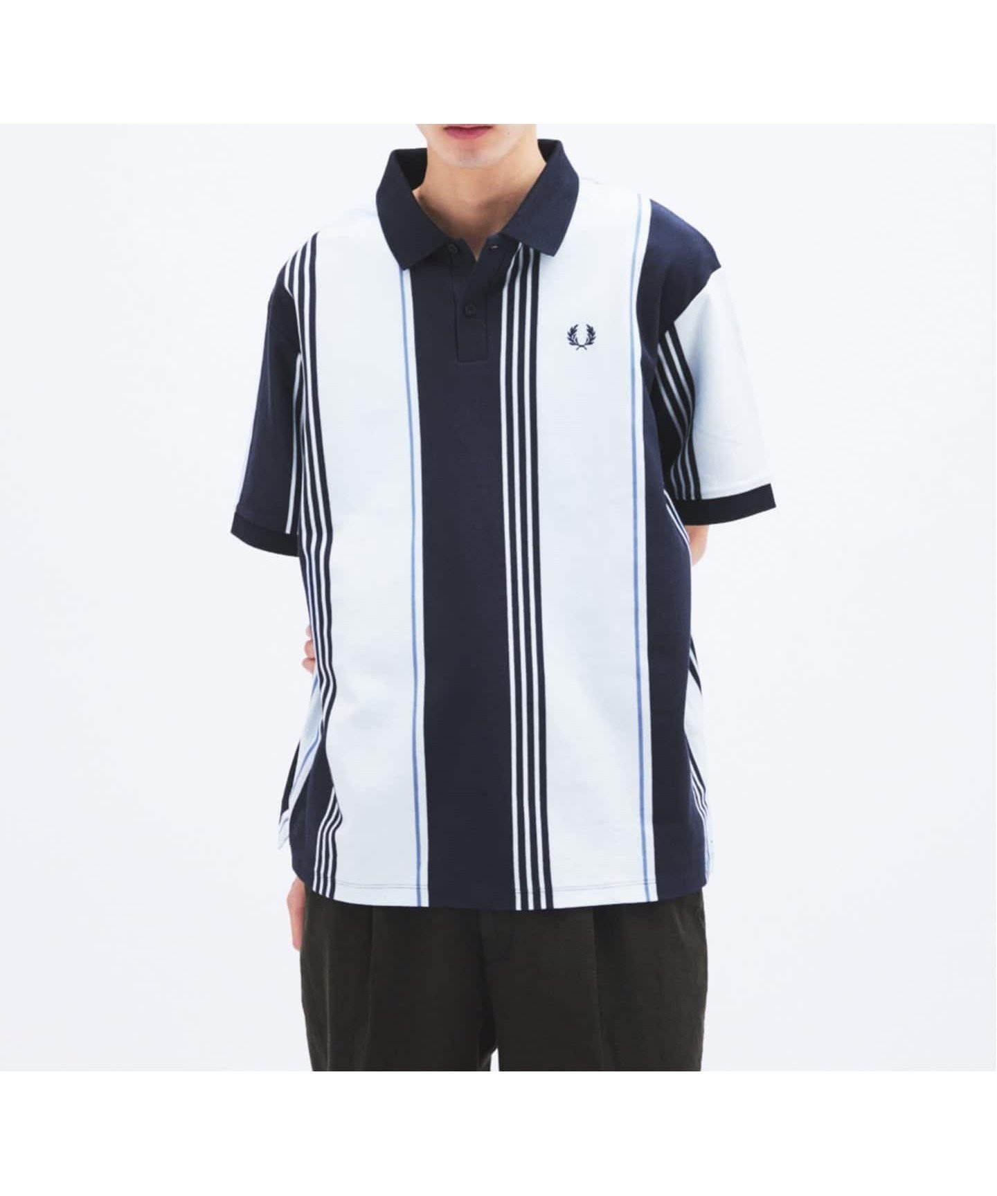 【ジャーナルスタンダード/JOURNAL STANDARD / MEN】のFRED PERRY / フレッドペリー 別注 ストライプ ピケ ポロシャツ 大人の最旬トレンドファッション＆コーディネート founy(ファウニー) 　ファッション　Fashion　メンズファッション　Fashion for Men　鹿の子　Piqué, Kanoko Fabric　ストライプ　Stripe, Striped Pattern　バランス　Balance, Style Balance　フィット　Fit, Slim Fit　ベスト　Vest, Waistcoat　ポロシャツ　Polo Shirt, Collared Tee　別注　Limited Edition, Custom Order　リラックス　Relax, Relaxed Fit　 other-1|ID: prp329100004984874 ipo3291000000037341230