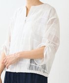 【ビアズリー/BEARDSLEY】のシアーチェックジップブルゾン 大人の最旬トレンドファッション＆コーディネート founy(ファウニー) ファッション Fashion レディースファッション Fashion for Women アウター Coat / Outerwear Collection ブルゾンジャケット・スポーティアウター Blouson Jackets エレガント 上品 Elegant 春 Spring シンプル Simple, Minimal ジップ Zip, Zipper チェック Check, Plaid, Tartan ブルゾン Blouson, Bomber Jacket ポケット Pocket, Pocket Detail S/S・春夏 SS, Spring/Summer, Warm Season 再入荷 Restock / Back in Stock 夏 Summer thumbnail ホワイト|ID: prp329100004984895 ipo3291000000037341339