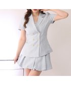 【ナイスクラップ/NICE CLAUP】の【セットアップ可能】レースアップ半袖ペプラムジャケット/SMサイズ 大人の最旬トレンドファッション＆コーディネート founy(ファウニー) ファッション Fashion レディースファッション Fashion for Women アウター Coat / Outerwear Collection レディースジャケット・軽アウター Jackets 2026年 2026 2026春夏・S/S Spring/Summer 2026 SS26 おすすめ Recommended / Our Picks ジャケット Jacket, Outerwear セットアップ Set-Up, Coordinated Outfit デニム Denim, Jeans Material フェミニン Feminine, Girly フレア Flare, Flared プリーツ Pleats, Pleated ペプラム Peplum, Flared Hem レース Lace, Lace Fabric 半袖 Short Sleeve, Half Sleeve thumbnail サックスブルー|ID: prp329100004984910 ipo3291000000037341419